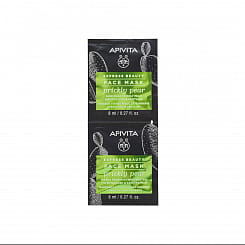 APIVITA Маска для лица интенсивно увлажняющая и успокаивающая с экстрактом опунции / EXPRESS BEAUTY Face Mask Prickly Pear Moisturizing & Soothing, 2х8 мл