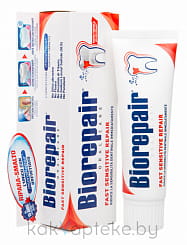 BioRepair Зубная паста BioRepair Fast Sensitive Repair Для чувствительных зубов, 75мл