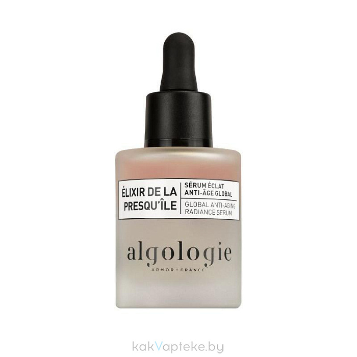ALGOLOGIE PRESQU'ILE Сыворотка антивозрастная для сияния кожи/ELIXIR DE LA PRESQUILE- CLOBAL ANTI-AGING RADIANCE SERUM, 30 мл
