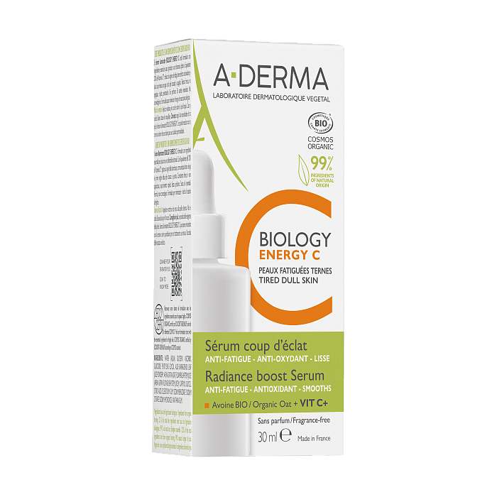 A-DERMA BIOLOGY ENERGY C Сыворотка, придающая сияние хрупкой коже 30 мл