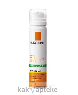 La Roche-Posay  Спрей-вуаль солнцезащитный матирующий для лица и тела "Anthelios" SPF50 75 мл