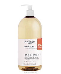 BYPHASSE Гель для душа BACK TO BASICS для сухой и очень сухой кожи 750 мл