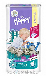 Bella Baby Happy Junior Extra Подгузники гигиенические для детей (Flexi Fit), 54 шт