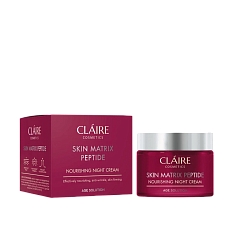 CLAIRE COSMETICS SKIN MATRIX PEPTIDE Питательный ночной крем для лица, 50 мл