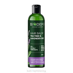 Biodepo Бальзам укрепляющий для волос с эфирными маслами чайного дерева и лаванды 250 мл