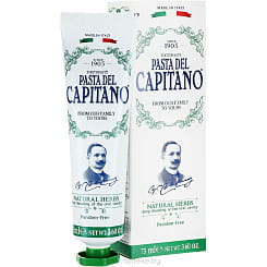 Pasta del Capitano Зубная паста с натуральными травяными экстрактами для гигиены и полной защиты полости рта 1905/NATURAL HERBS TOOTHPASTE, 75 мл