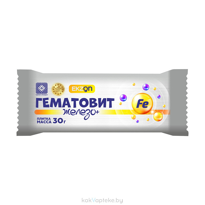 Гематовит железо + плитка 30г