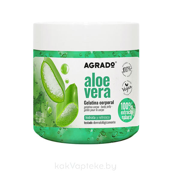 AGRADO Гель для тела Алоэ Вера / Aloe Vera Body Jelly, 400 мл