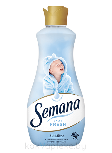 SEMANA Кондиционер концентрированный для тканей Чувствительный 1,5л