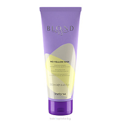 Inebrya Маска для волос анти-желтая для оттенков блонд Blondesse No-Yellow, 250 мл