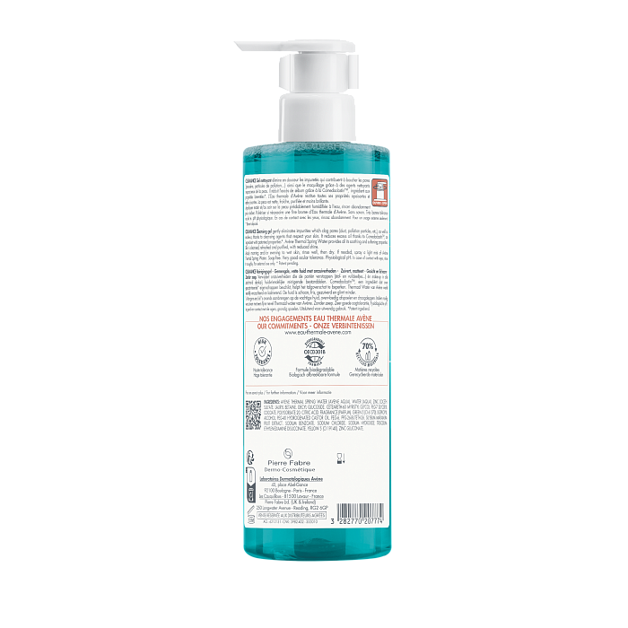 AVENE CLEANANCE Очищающий, матирующий гель, 400 мл
