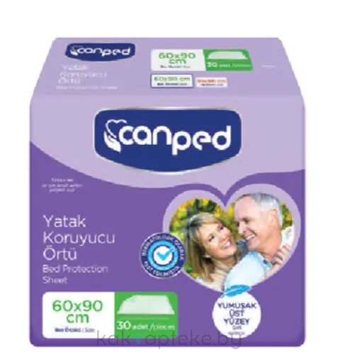 CANPED Впитывающие пеленки для взрослых  размер 60X90, 30 шт