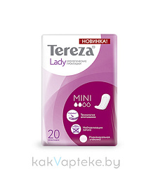 TerezaLady Прокладки урологические для женщин Mini, 20 шт