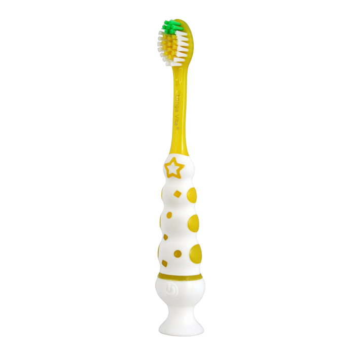 Longa Vita Kids Детская зубная щетка, арт. F-32S, мигающая с присоской (мягкая 5-10 лет) 1 шт