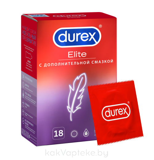Презервативы из натурального латекса Durex® Elite 18шт
