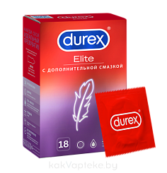 Презервативы из натурального латекса Durex® Elite 18шт