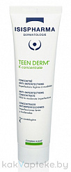 ISISPHARMA TEEN DERM K Concentrate (Тин дерм К концентрат)Гель-крем конц. для пробл. кожи с лег. или ср. ст.выр-ти,30мл