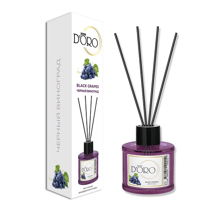 Gamma D'ORO Аромадиффузор для дома Черный виноград 100 мл BLACK GRAPES