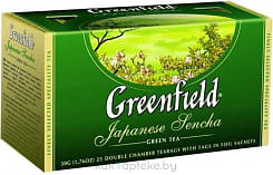 Чай зеленый байховый ГРИНФИЛД ДЖАПАНИЗ СЕНЧА в пак для разовой заварки, 25пак