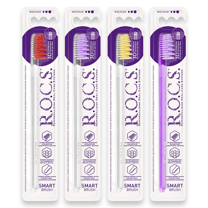 ROCS Зубная щетка Модельная (жесткая)