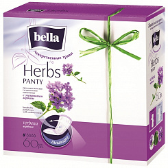 Bella Panty Soft verbena Прокладки женские ежедневные гигиенические (1 кл., с экстр.вербены) 60 шт