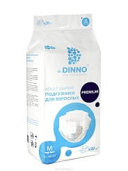 Dr.DINNO Premium Подгузники для взрослых (размер M) 20 шт