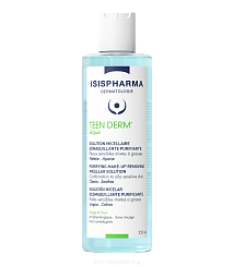 ISISPHARMA TEEN DERM Aqua (Тин Дерм Аква) миц. вода для снятия макияжа для комб. и жир.чувств. кожи,250мл
