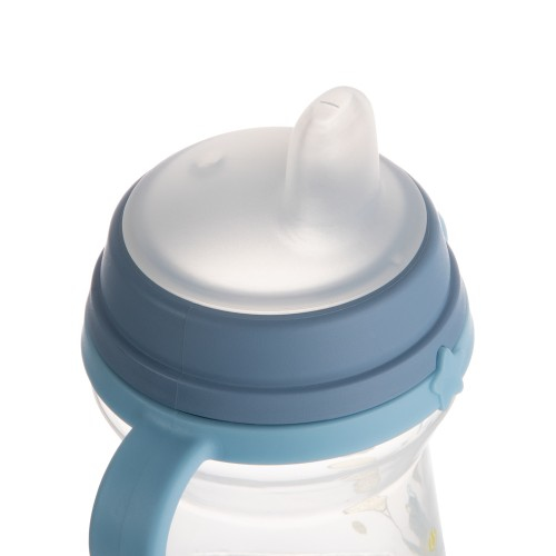 Canpol babies Поильник (обучающий, с силиконовым носиком "Bonjour Paris" 6+, 250 мл) арт.56/613_blu