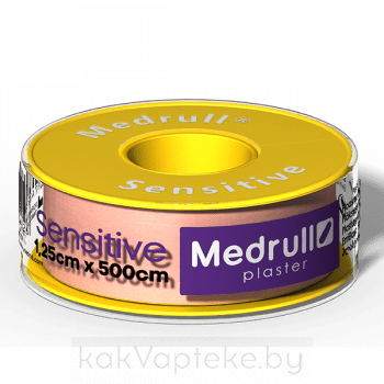Пластыри  Medrull "Sensitive" (ролик) 1,25 х 500см
