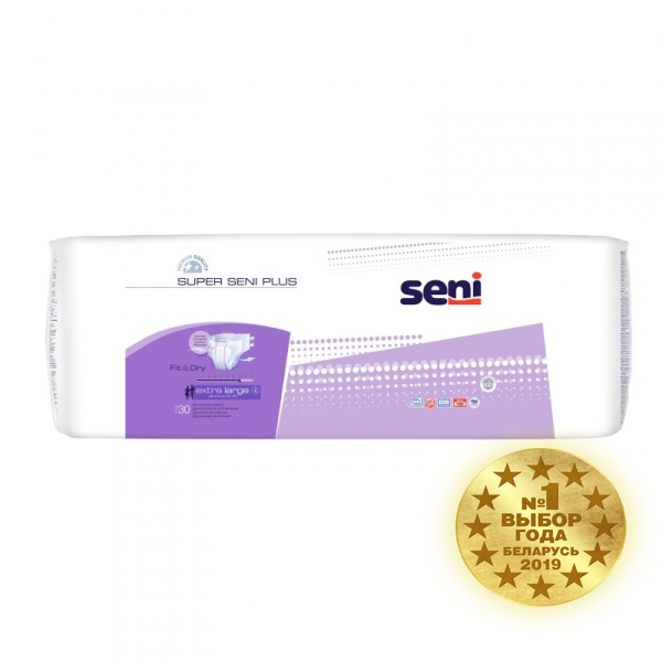 Super Seni Plus extra large Подгузники дышащие для взрослых 30 шт