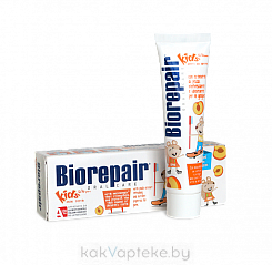 Biorepair Kids Зубная паста для детей Биорепейр  (Biorepair Kids pesca) с экстрактом персика 50 мл