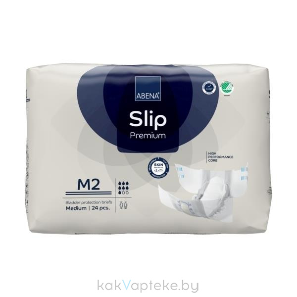 Abena Slip Premium M2 Подгузники для взрослых, 24 шт