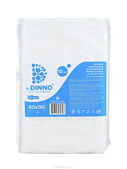 Dr.DINNO Пеленки одноразовые впитывающие (60*90 см), 10 шт
