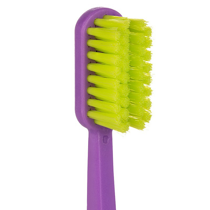 Revyline SM6000 Зубная щетка, фиолетовая с салатовой щетиной (6943 ortho)