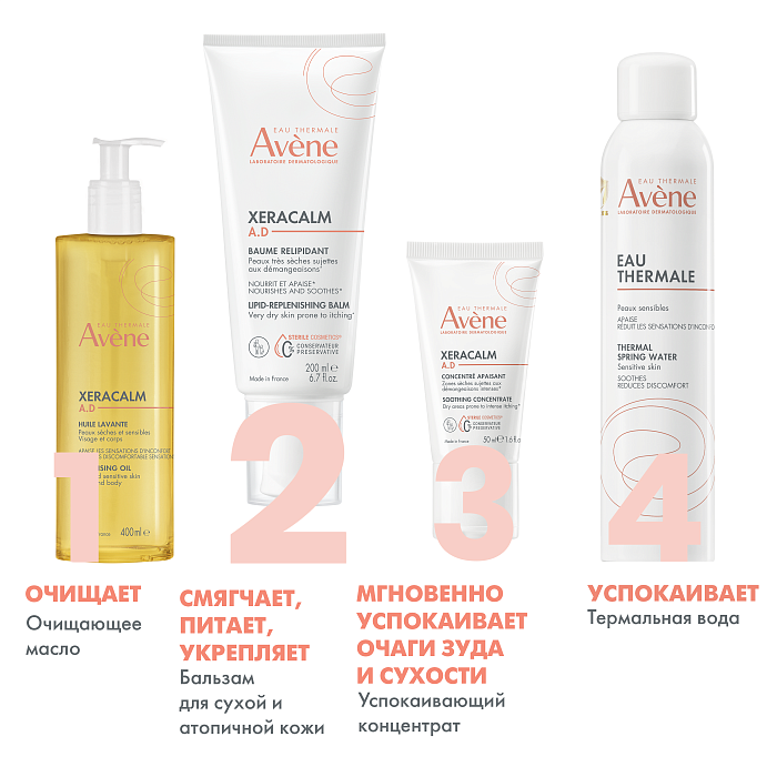 AVENE XeraCalm A.D Бальзам 200 мл