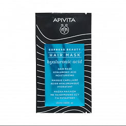 APIVITA Маска для волос увлажняющая с гиалуроновой кислотой / EXPRESS BEAUTY HAIR MASK Hyaluronic acid Moisturizing, 20 мл