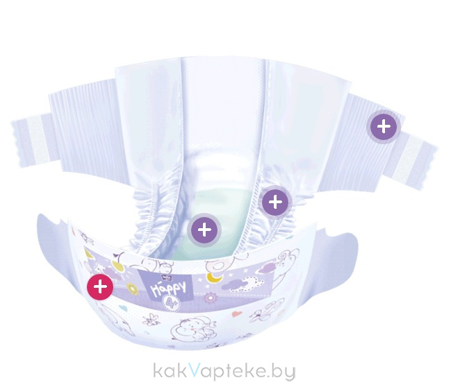 Bella Baby Happy Maxi Plus Подгузники гигиенические для детей (Flexi Fit), 1 шт
