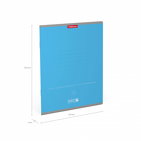 ErichKrause  Тетрадь ученическая 12л MC-7 ассорти, линейка 56291