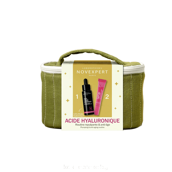 Набор Novexpert: Сыворотка-бустер с гиал.кисл. 30мл, Бальзам д/увел. объёма губ с гиал. кислотой, 8мл