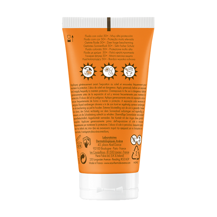 EAU THERMALE AVENE Cолнцезащитный флюид с оттенком SPF 50+ 50 мл