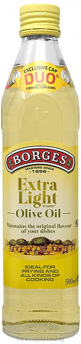 BORGES Масло оливковое раф. с добавлением масел оливк. нераф. (Extra light olive oil) ст/бут., 500 мл