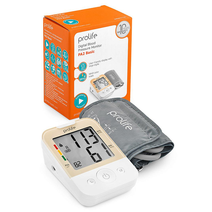 Измеритель артериального давления  автоматический Prolife PA2 Basic(без адаптера,с манжетой 22-32см)  (BPCBOA-3H)