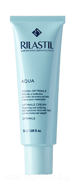 Rilastil AQUA Оптималь питательный и восстанавливающий крем для лица, 50 мл