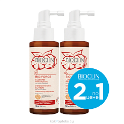 Набор BIOCLIN BIO-FORCE Укрепляющий лосьон-спрей для ослабленных и тонких волос (гуарана), 150 мл 1+1 (2 штуки)