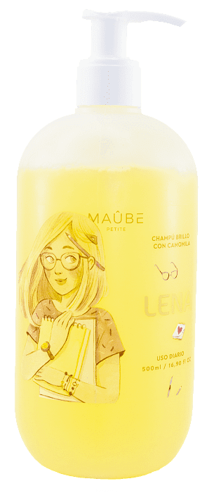 Maube Petite  Шампунь для блеска волос с ромашкой LENA 500мл/ CHAMPU BRILLO CON CAMOMILA LENA