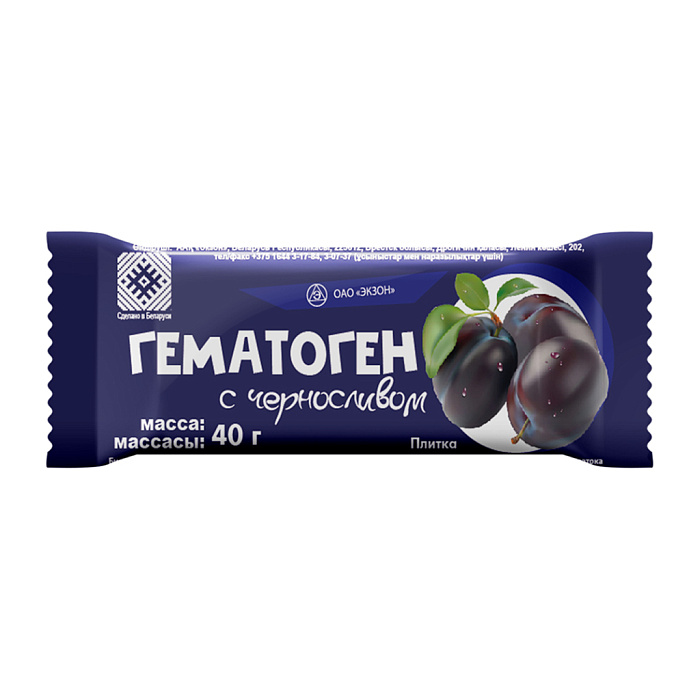 Гематоген с черносливом 40г