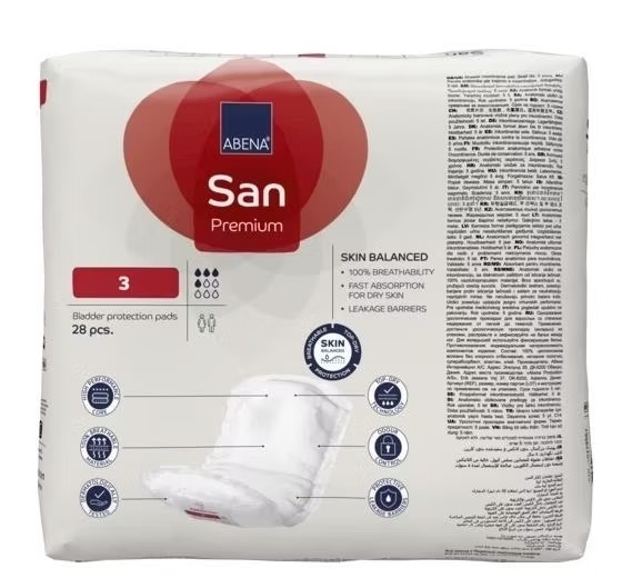 Abena San Premium Прокладки одноразовые урологические для взрослых (3), 28 шт