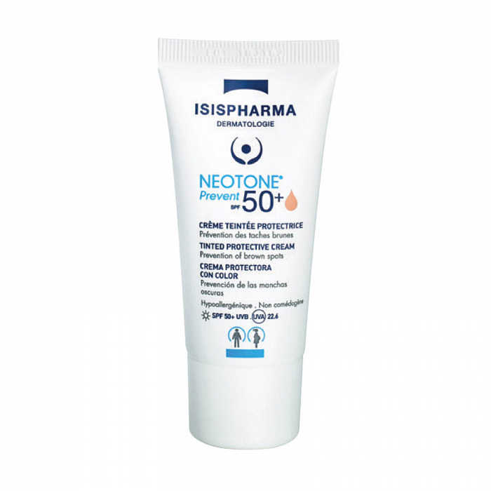 ISISPHARMA NEOTONE Prevent SPF 50+ Крем тонирующий защитный от пигментных пятен, 30мл (светл.)