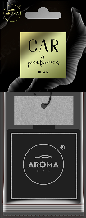 Aroma Car Perfume Cellulose BLACK Ароматизатор для автомобиля