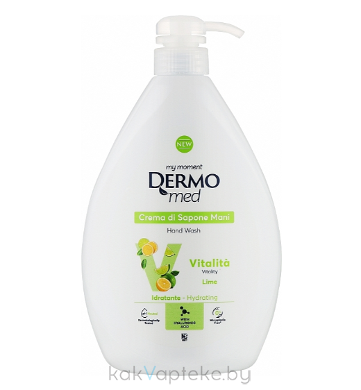 DЕRMOMED Крем-мыло для рук с лаймом "VITALITY" / HAND WASH VITALITY LIME, 1000 мл